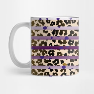 Colourful gradient unique flowers leopard stripes abstract modern 243 Pattern Mug